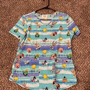 Looney tunes scrub top